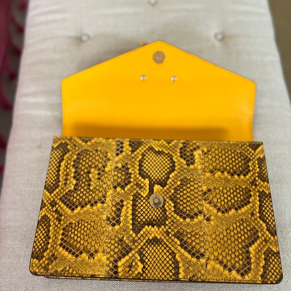 GUCCI broadway Python Leather Clutch Bag - Picture 8 of 9